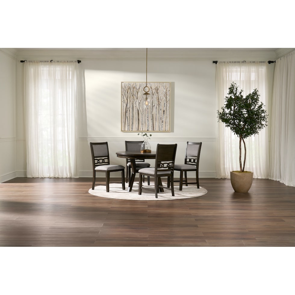 pearson dark brown dining table   