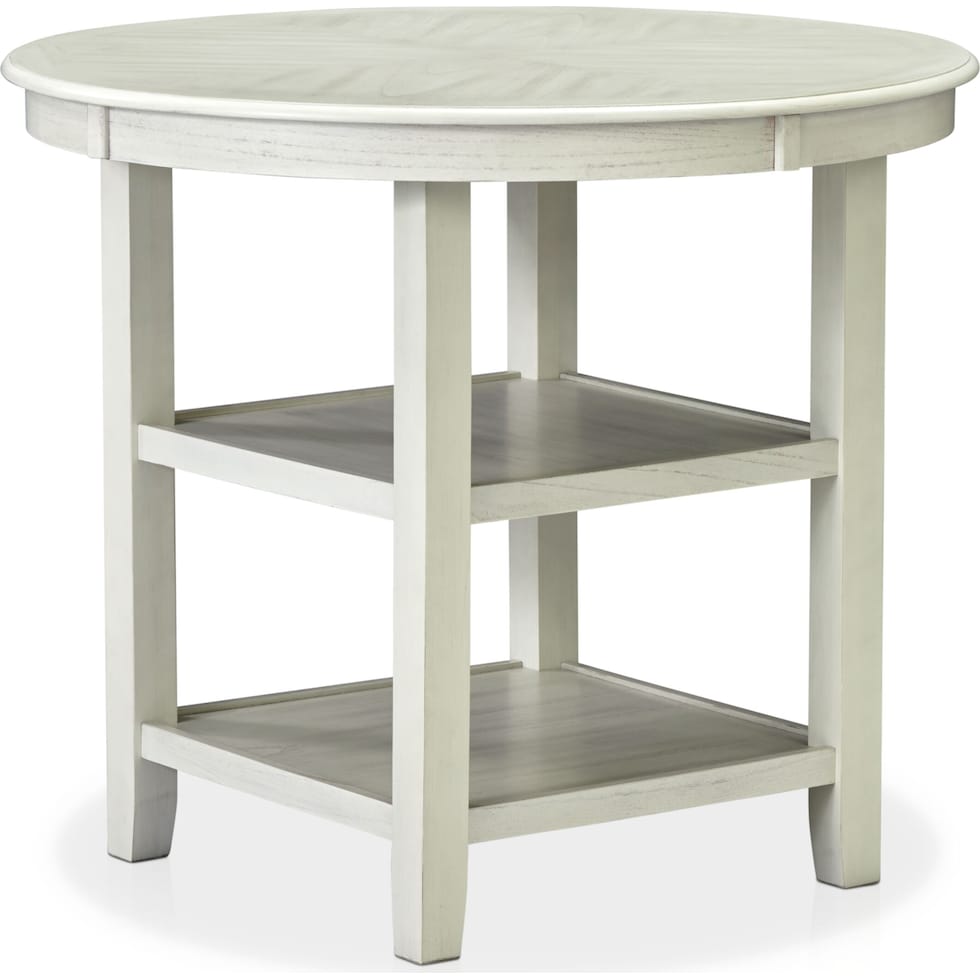 pearson white  pc counter height dining room   