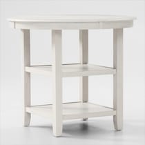 pearson white  pc counter height dining room   