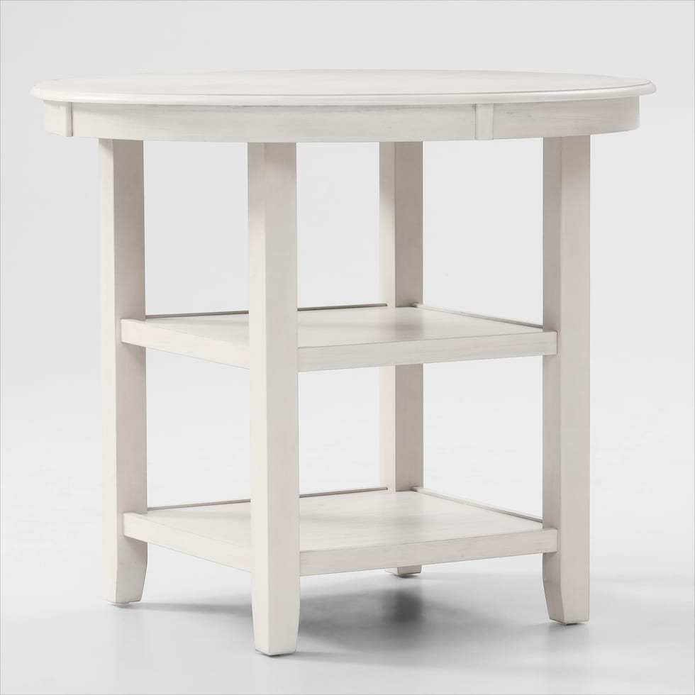 pearson white  pc counter height dining room   
