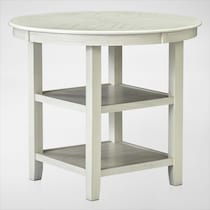 pearson white counter height dining table   