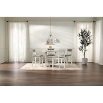 pearson white counter height dining table   