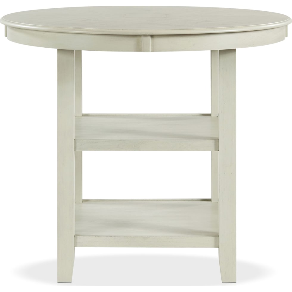 pearson white counter height dining table   