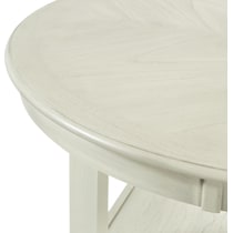 pearson white counter height dining table   