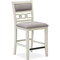 pearson white counter height stool   