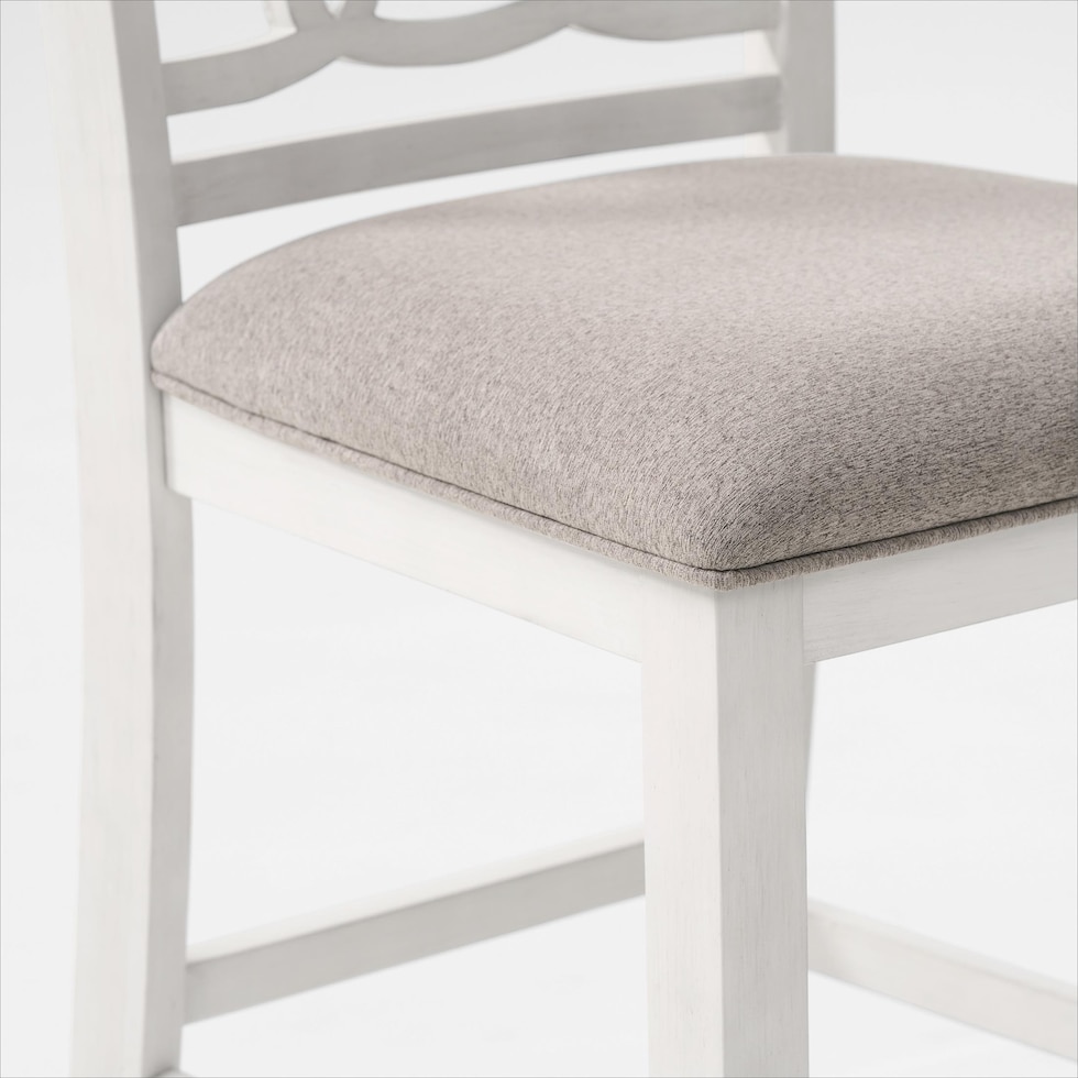 pearson white counter height stool   
