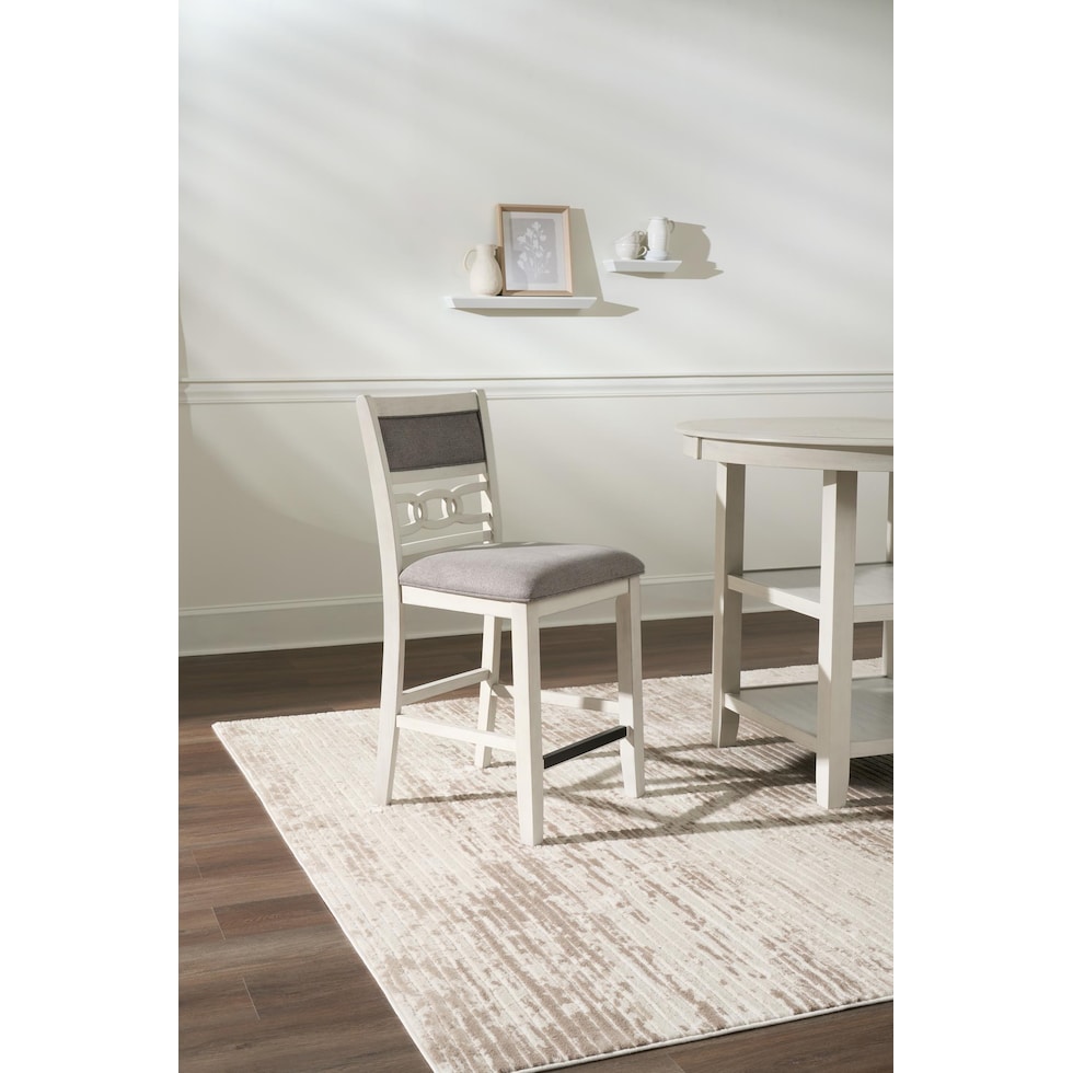 pearson white counter height stool   