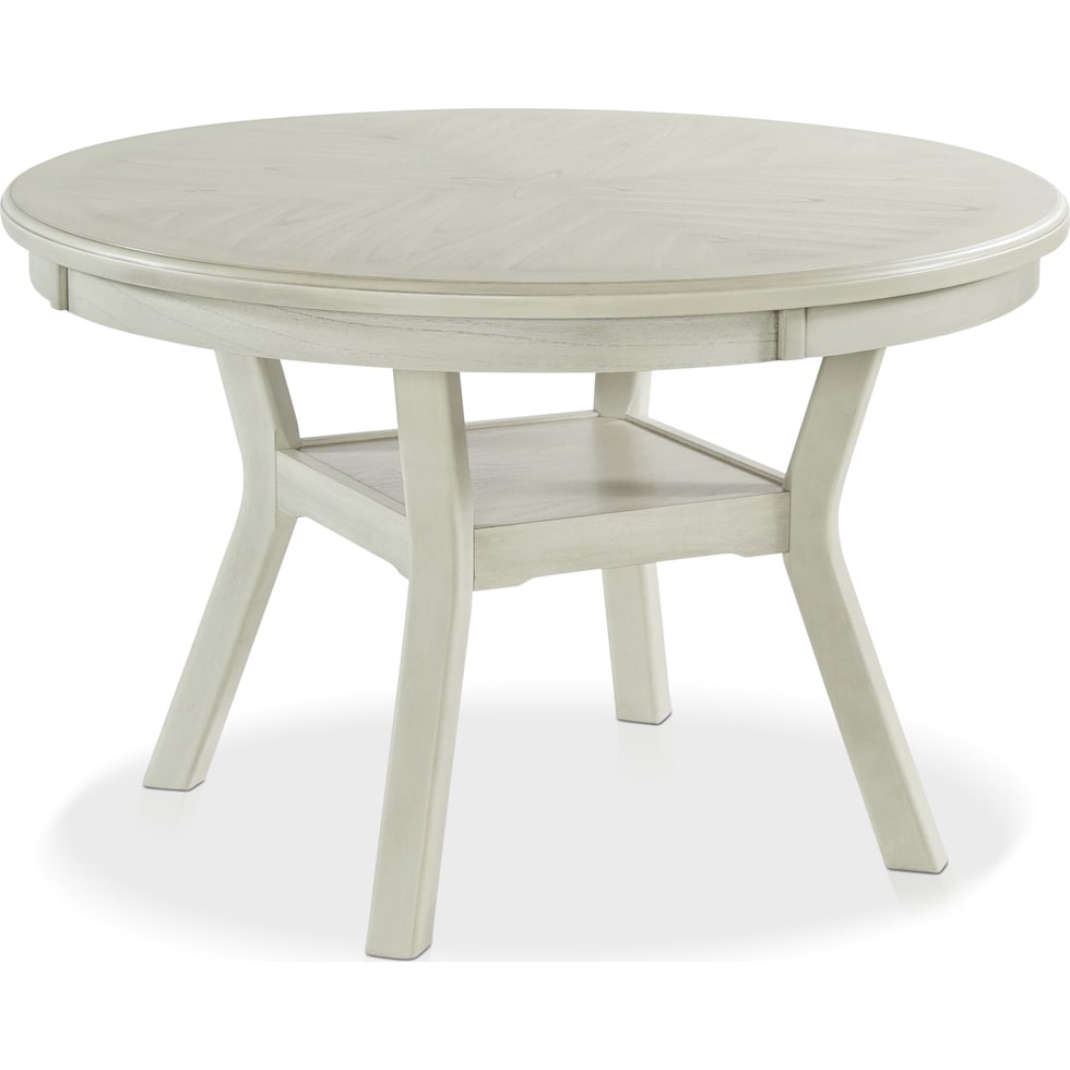 pearson white dining table   