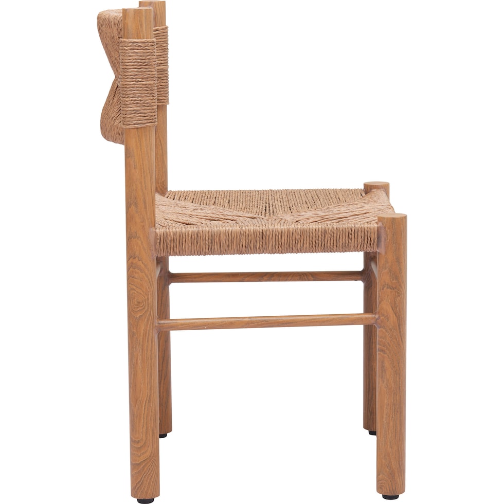 pelican light brown outdoor dining chair   