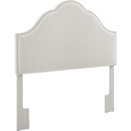 Pemberley King Upholstered Headboard - White