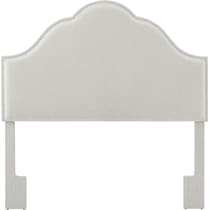 pemberley white king headboard   