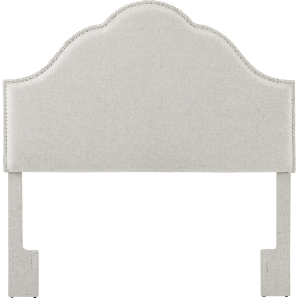 pemberley white king headboard   