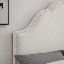 pemberley white king headboard   