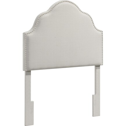 Pemberley Twin Upholstered Headboard - White