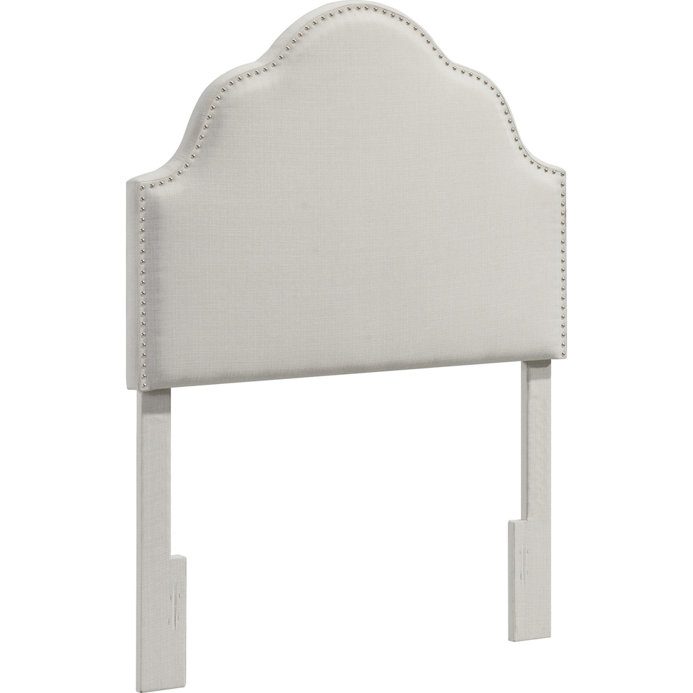 pemberley white twin headboard   