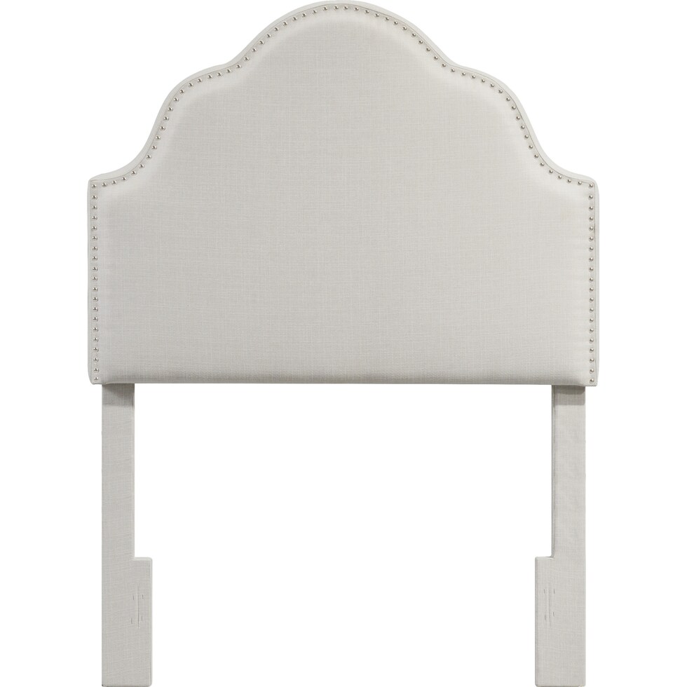 pemberley white twin headboard   