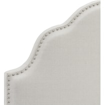 pemberley white twin headboard   