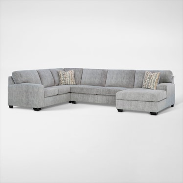 Broyhill Pembrey Sectional, Chair, and Ottoman