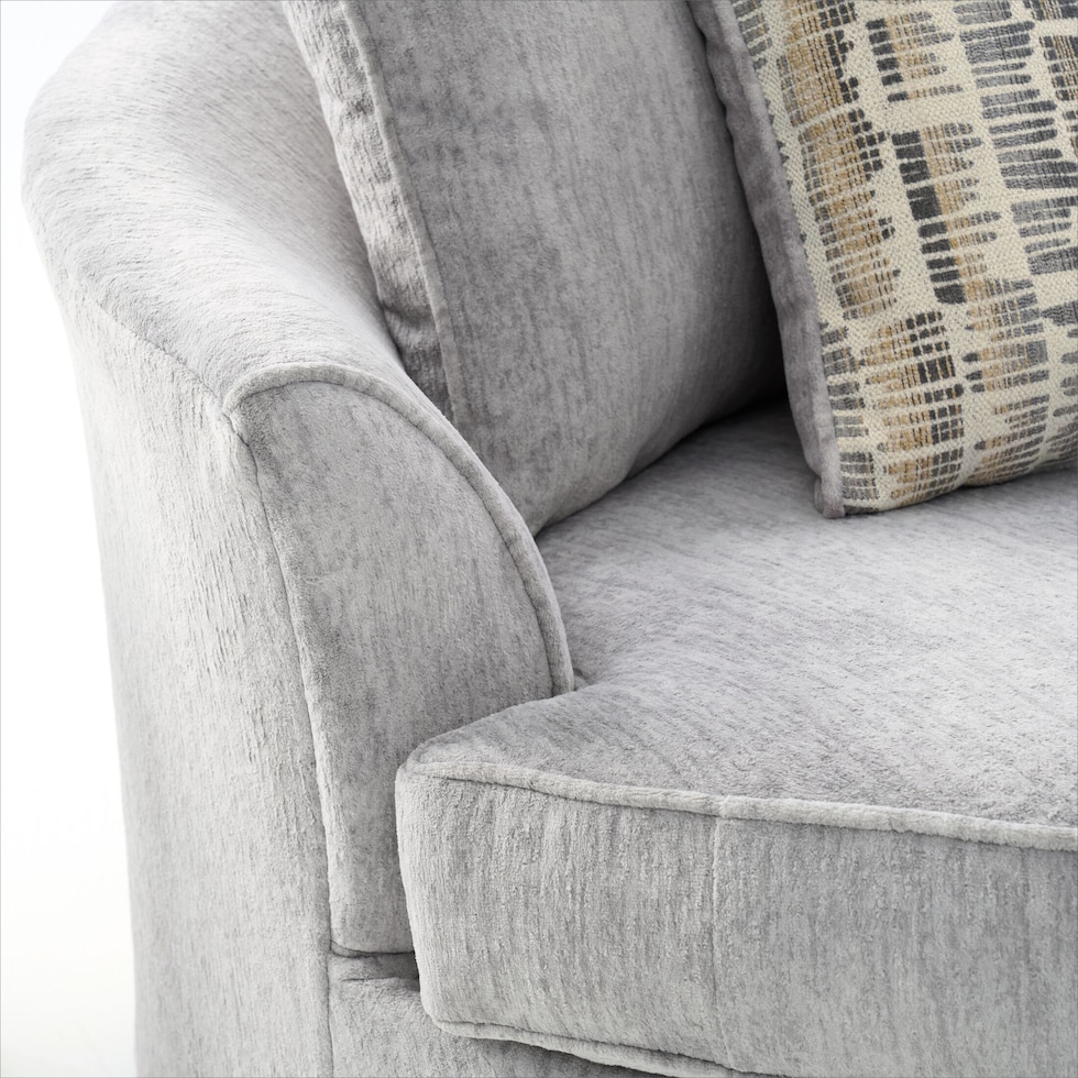 pembrey gray swivel chair   