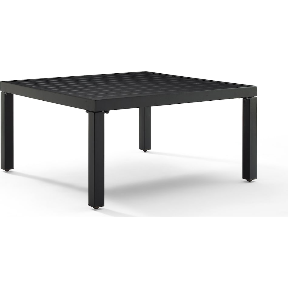 pembroke black outdoor coffee table   