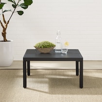 pembroke black outdoor coffee table   