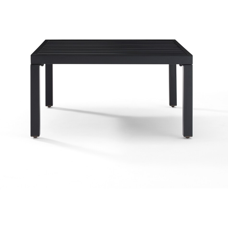 pembroke black outdoor coffee table   