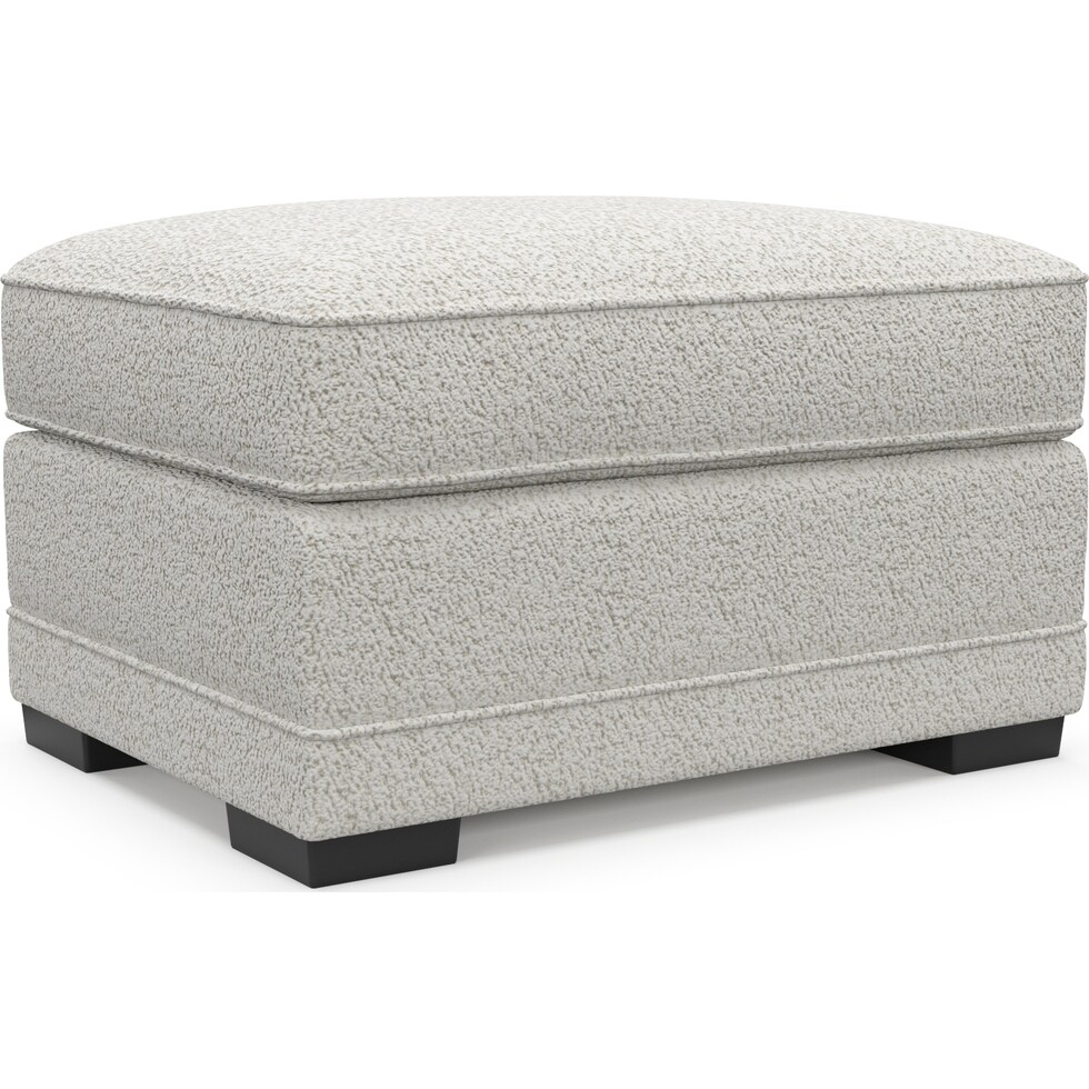 pembroke gray ottoman   