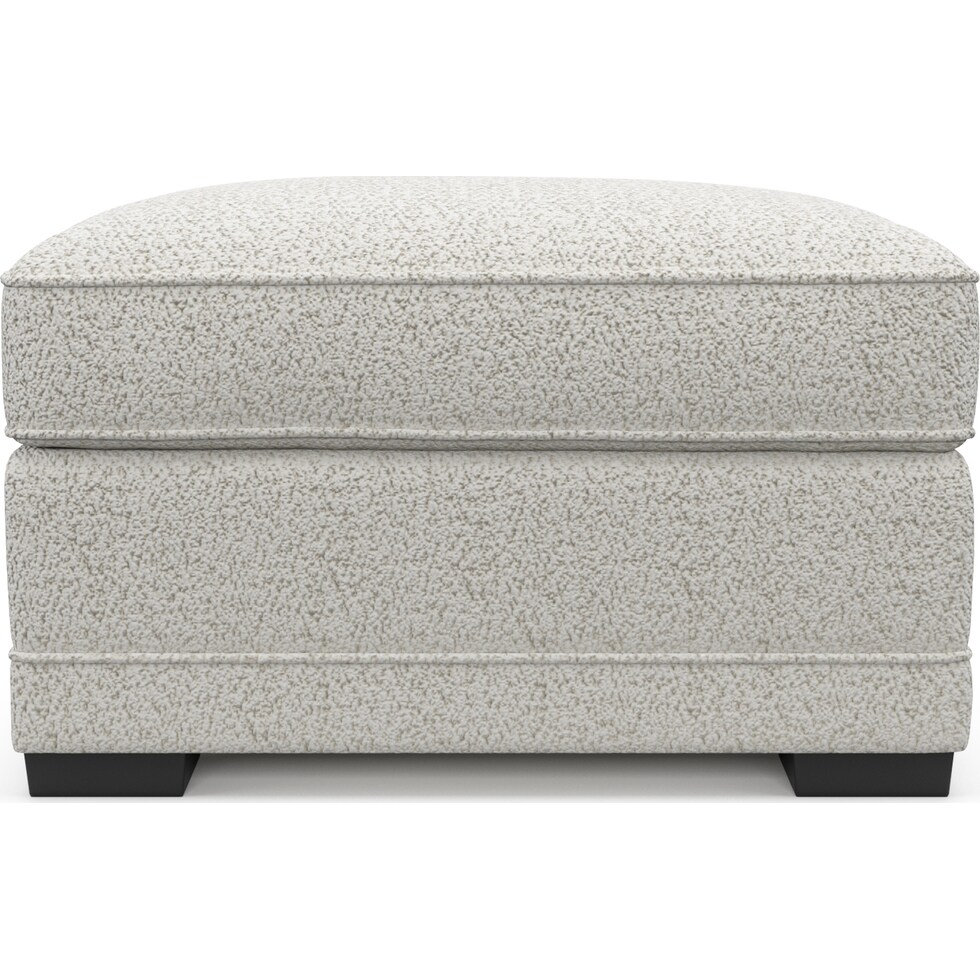 pembroke gray ottoman   