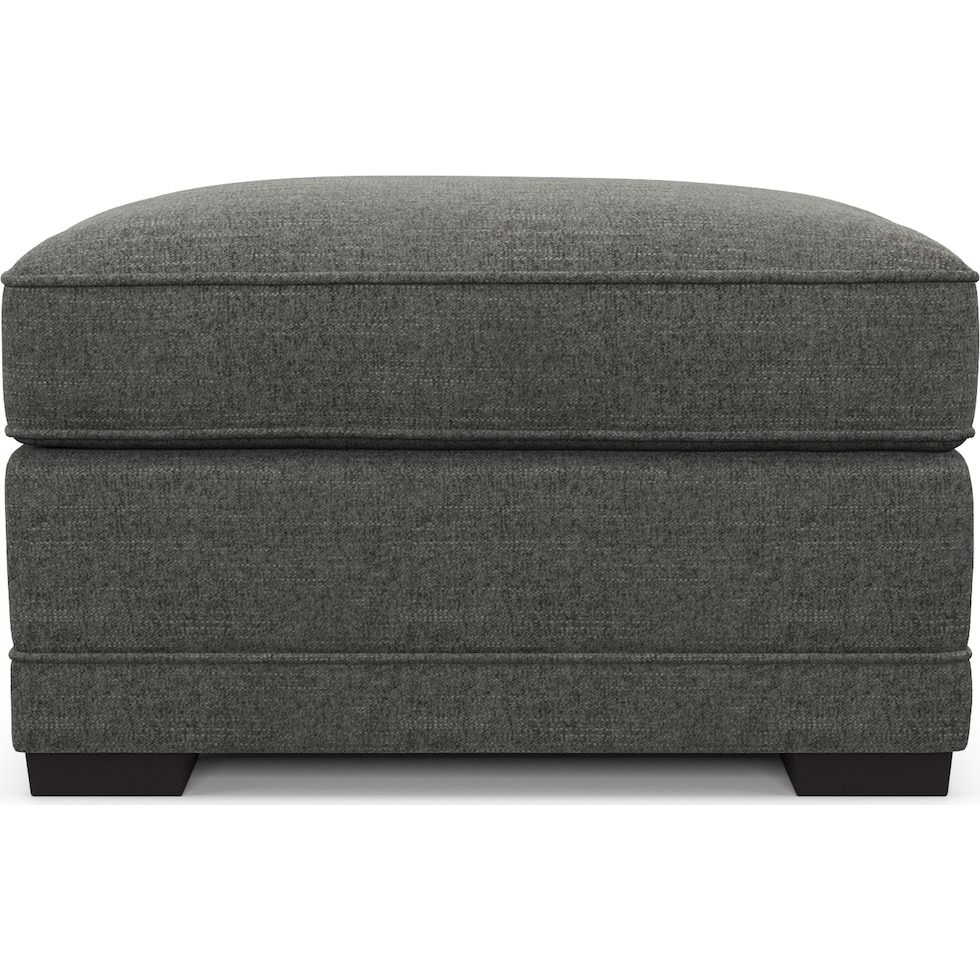 pembroke gray ottoman   