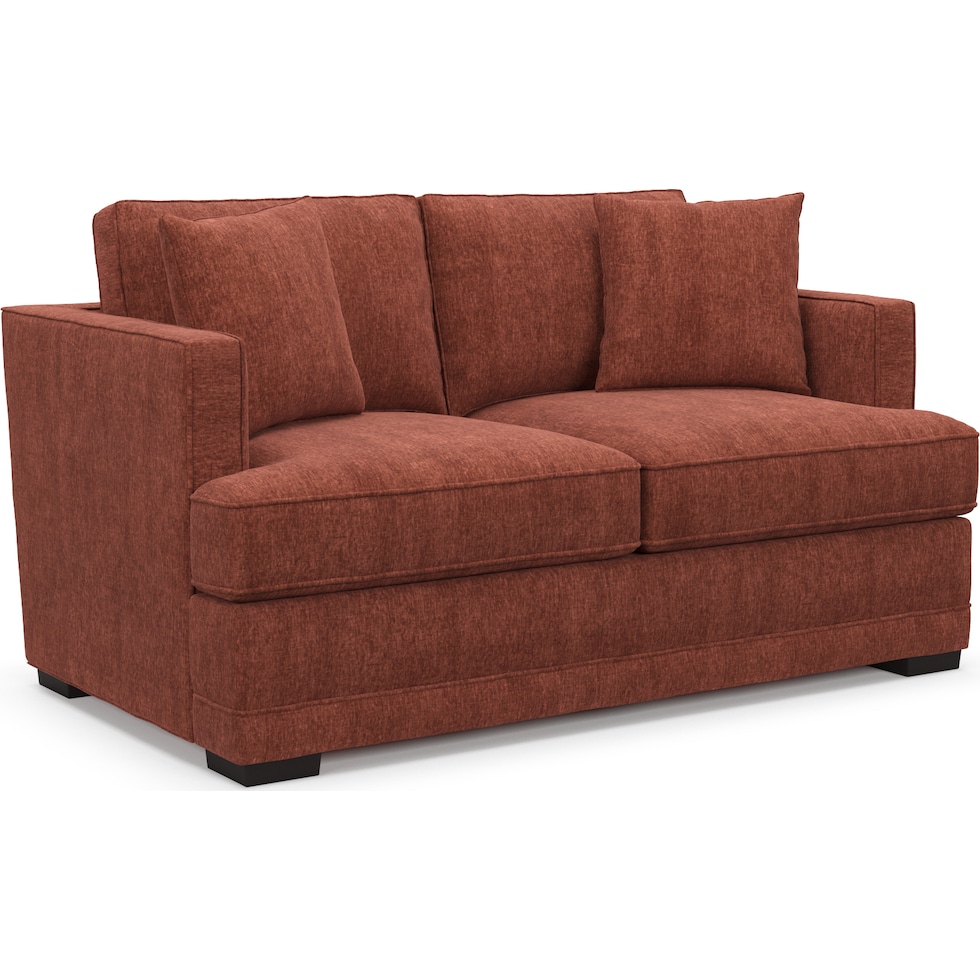 pembroke orange loveseat   