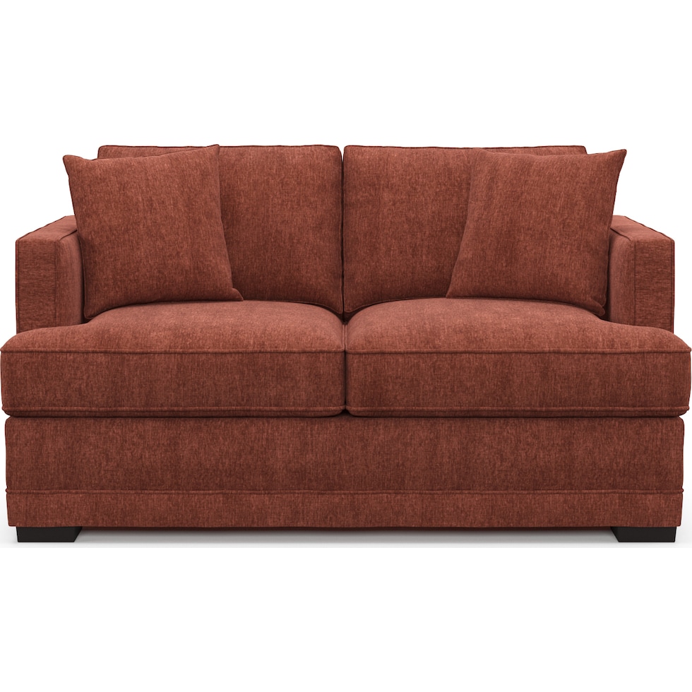 pembroke orange loveseat   