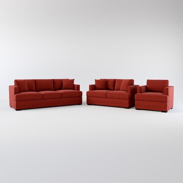 Pembroke Sofa, Loveseat, and Chair Set