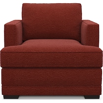 pembroke red accent chair   