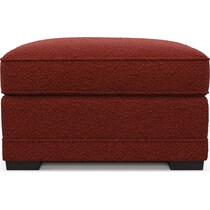 pembroke red ottoman   