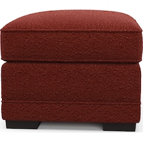 pembroke red ottoman   