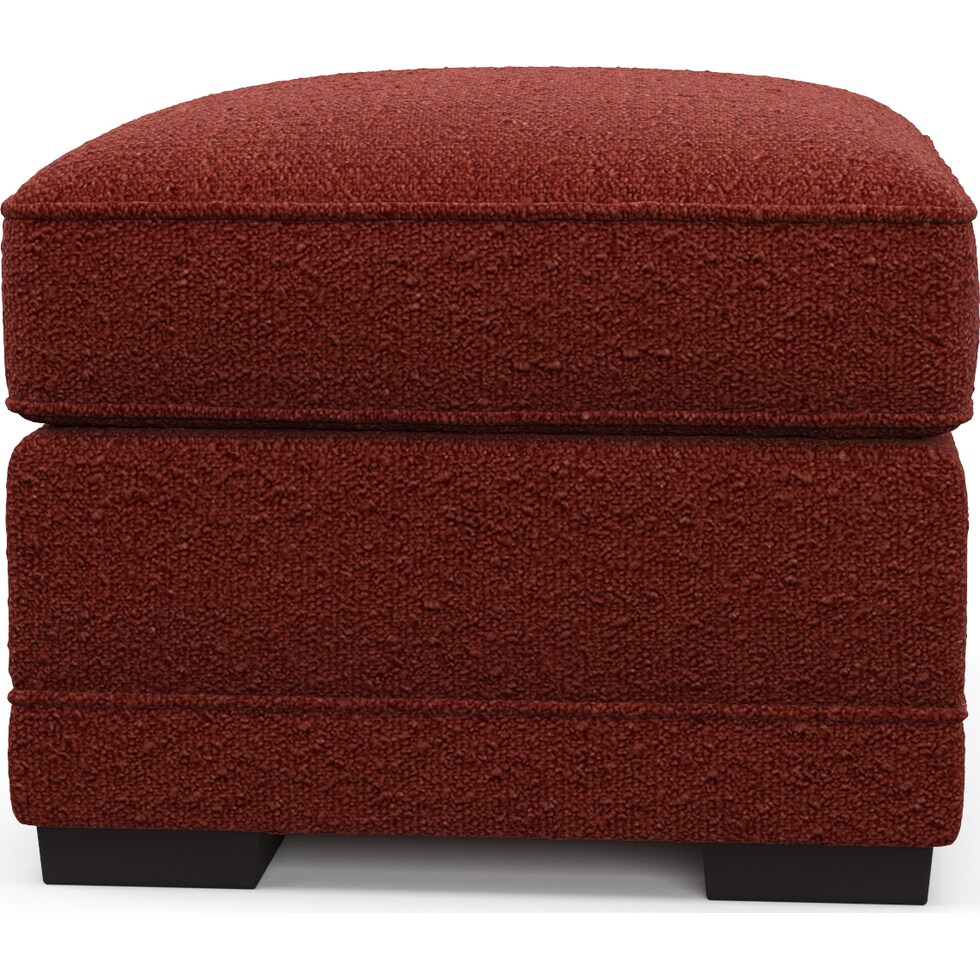 pembroke red ottoman   