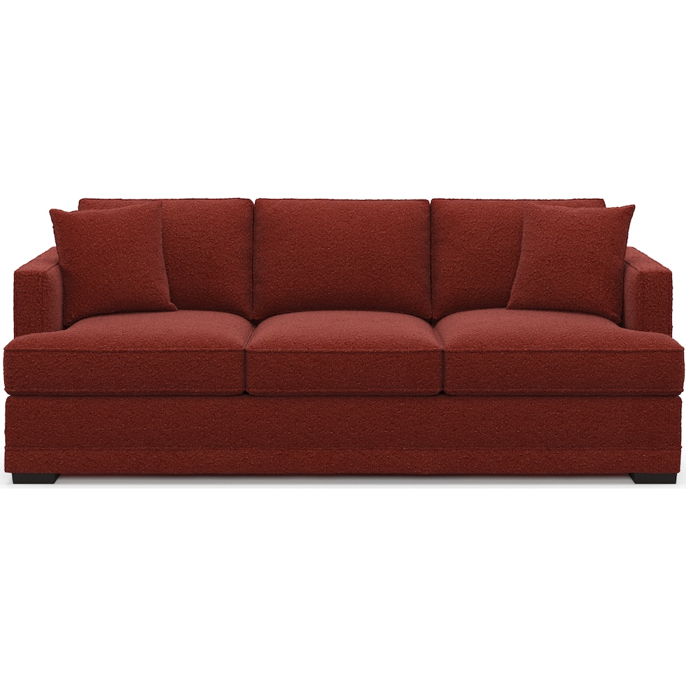 pembroke red sofa   