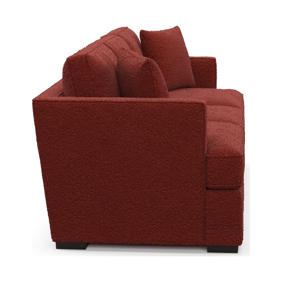 pembroke red sofa   