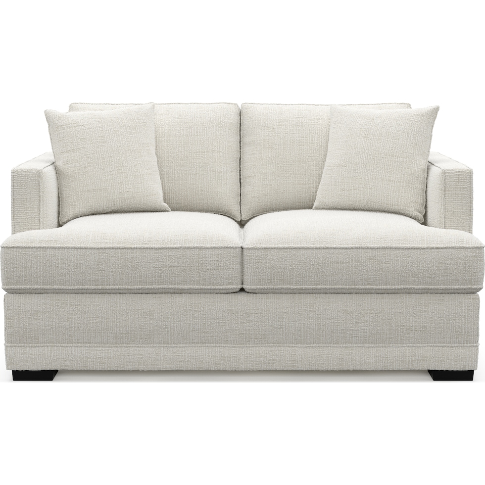 pembroke white loveseat   