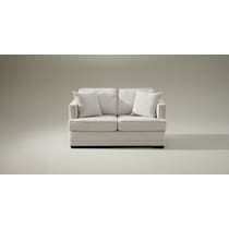 pembroke white loveseat   