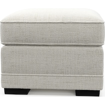 pembroke white ottoman   