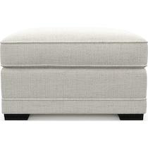 pembroke white ottoman   