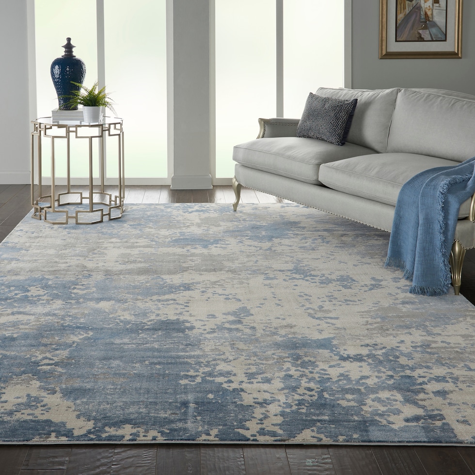 pembrook blue area rug  x    