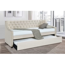 penelope white twin daybed with trundle   