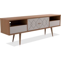 penn off white maple tv stand   
