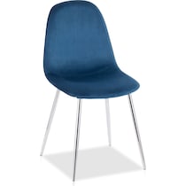 penny blue dining chair   