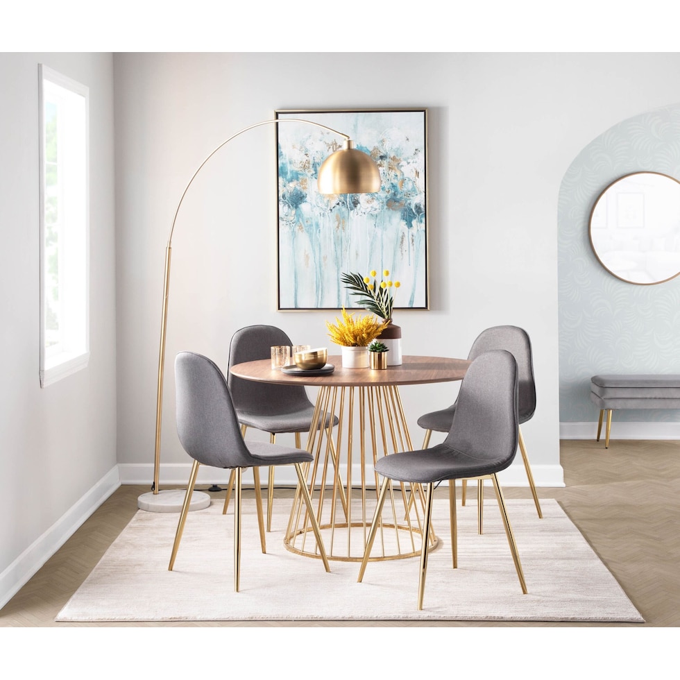 penny gray dining chair   