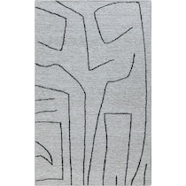 penrose natural black area rug  x    