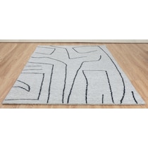 penrose natural black area rug  x    