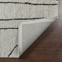 penrose natural black area rug  x    